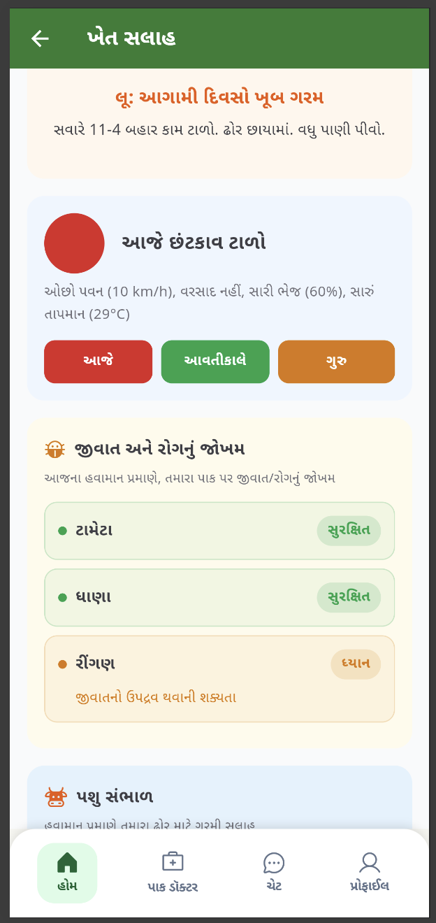 ખેતી સલાહ